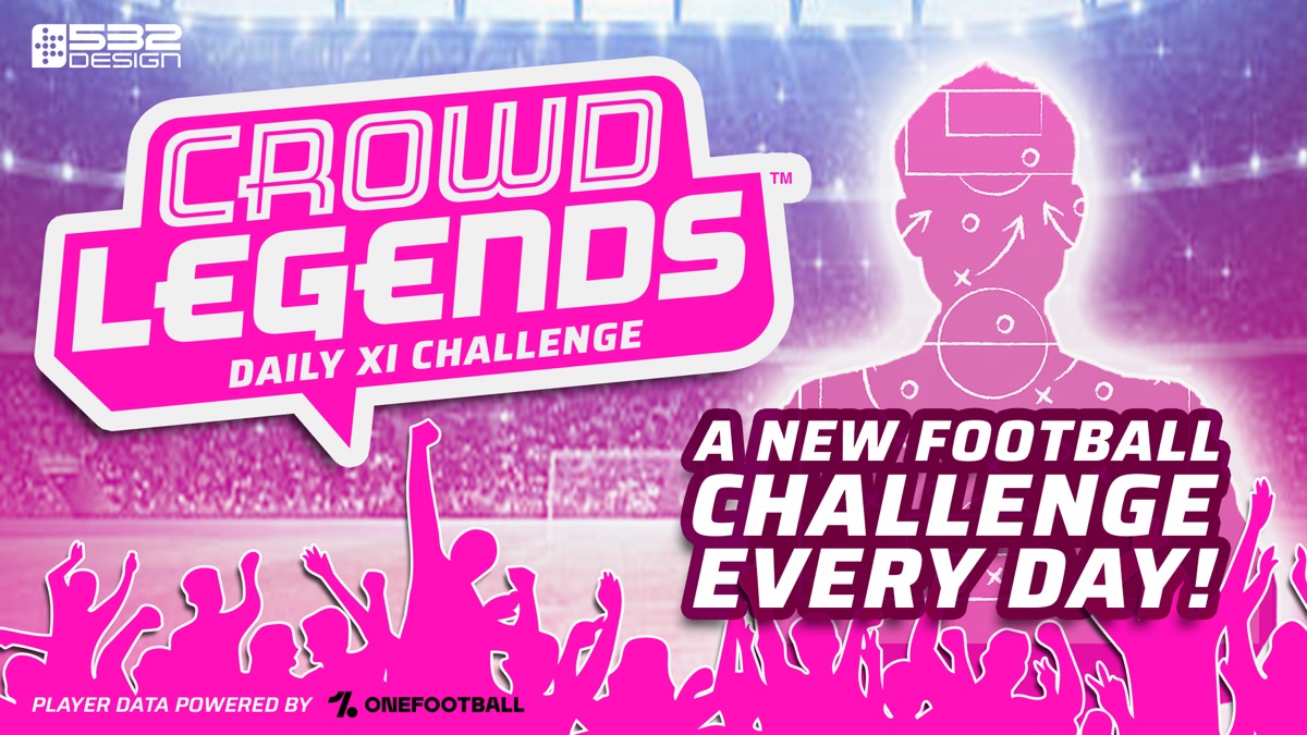 Crowd Legends: Daily XI Challenge, a new football challenge every day, player data powered by OneFootball